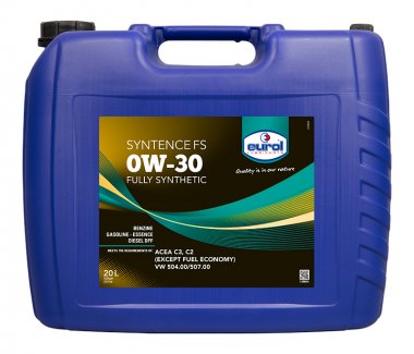 Motorový olej Eurol Syntence FS 0W-30, 20L