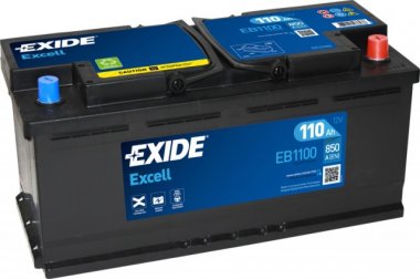 Autobaterie Exide Excell 12V, 110Ah, 850A, EB1100