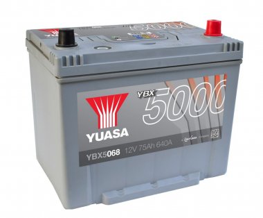 Autobaterie Yuasa YBX5000 Silver High Performance SMF 12V, 75Ah, 650A, YBX5068