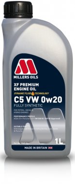 Motorový olej Millers Oils XF Premium C5 VW 0W-20, 1L