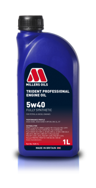 Motorový olej Millers Oils Trident Professional 5W-40, 1L
