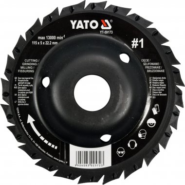 Rotační rašple pilková úhlová 115 mm typ 1 Yato YT-59173