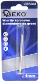 Korunkový vrták diamantový na dlaždice 4mm GEKO G65004