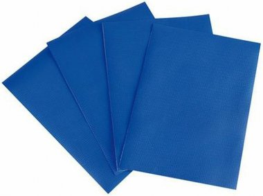 Oprava plachty - záplaty 4 ks 15x21 cm modré