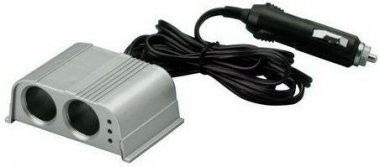 Rozdvojka s kabelem a LED 2m, chrom