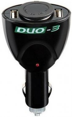 Roztrojka DUO-3 12V - 1x zapalovač, 2xUSB