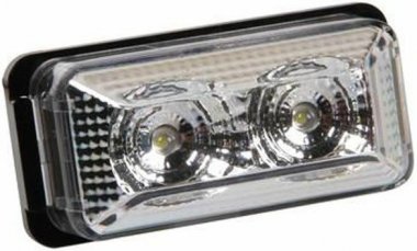 Světlo poziční boční 2 LED 24V F-11 bílé