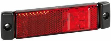 Světlo poziční boční 3 LED 24V F-14 červené