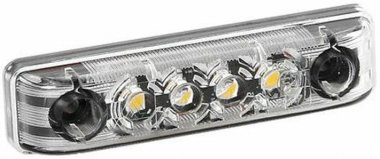 Světlo poziční boční 4 LED 24V AB-7 bílé