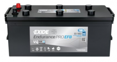 Autobaterie Exide EndurancePRO EFB 12V, 185Ah, 1000A, EX1803