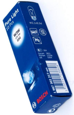 Žárovka Bosch W3W, Pure Light WS 1987302217