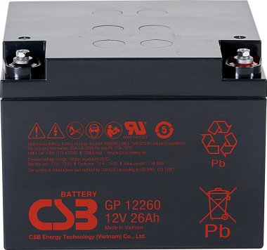 Akumulátor CSB 12V, 26Ah (GP12260 I)