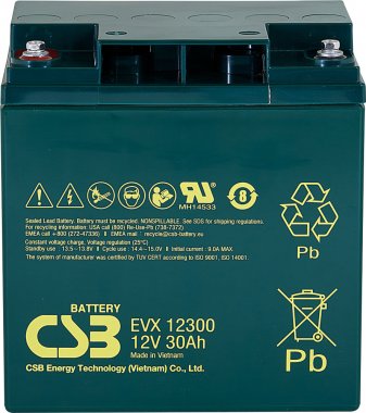 Akumulátor CSB 12V, 30Ah (EVX12300)