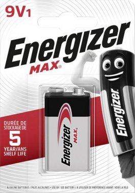 Energizer Alkaline 9V Max 6LR61 (1ks)