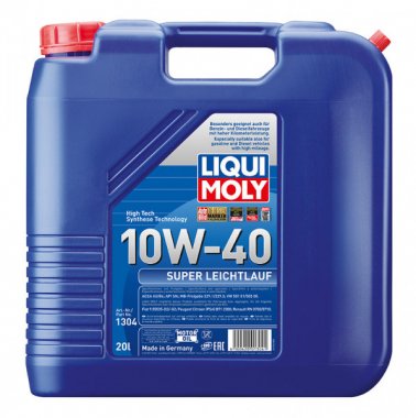 Motorový olej Liqui Moly Super Leichtlauf 10W-40, 20L