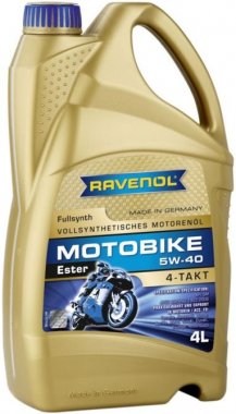 Motorový olej Ravenol Motobike Ester 4T 5W-40, 4L