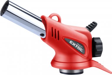 Hořák MINI s piezo zapalovačem a předehřevem plynu na kartuše s EU závitem 7/16" EXTOL PREMIUM