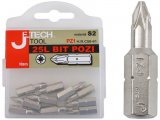 Hroty křížové PZ, sada 10ks, PZ 0x25mm EXTOL PREMIUM