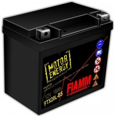 Motobaterie Fiamm MotorEnergy AGM 12V, 18Ah, FTX20L-BS