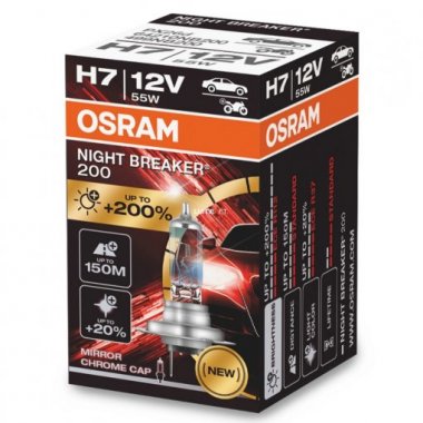Žárovka Osram H7, NIGHT BREAKER 200 64210NB200