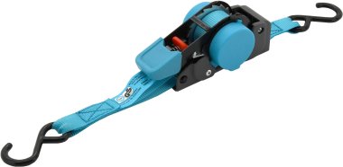 Compass popruh s ráčnou a háky samonavíjecí 100daN 2m TÜV BLUE WAY