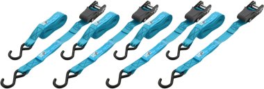 Compass popruh s ráčnou a háky 3,5m 4ks TÜV BLUE WAY