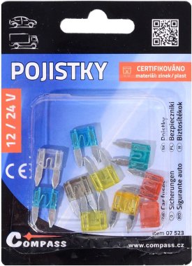 Compass pojistky nožové MINI 10 ks