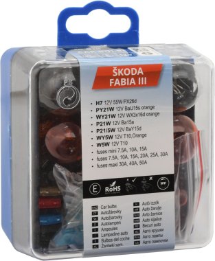 Compass žárovky servisní box ŠKODA FABIA III. H7