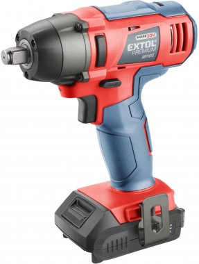 Utahovák rázový 1/2" aku SHARE20V, 180Nm, 20V Li-ion, 2000mAh EXTOL PREMIUM