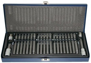Bity Imbus, TORX s otvorem a XZN, s adaptéry, sada 44 ks - ASTA A-44PBS