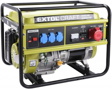 Elektrocentrála benzínová, 13HP/5,5kW (400V) 3x1,8kW (230V) EXTOL CRAFT