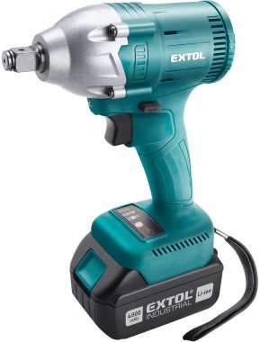 Utahovák rázový aku 1/2", brushless, 18V Li-ion, 2x4000mAh EXTOL INDUSTRIAL