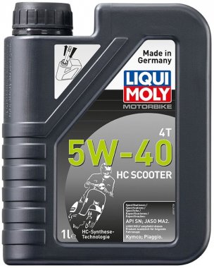 Motorový olej Liqui Moly Motorbike 4T HC Scooter 5W-40, 1L