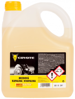 Coyote brzdová kapalina DOT 3, 3L