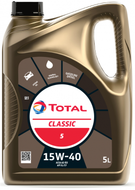 Motorový olej Total Classic 5 15W-40, 5L