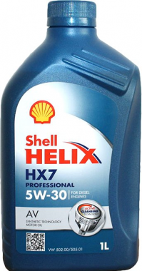 Motorový olej Shell Helix HX7 Professional AV 5W-30, 1L