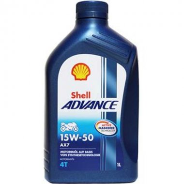 Motorový olej Shell Advance AX7 4T 15W-50, 1L