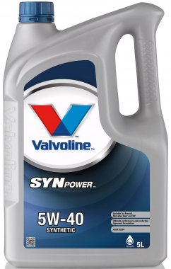 Motorový olej Valvoline SynPower 5W-40, 5L