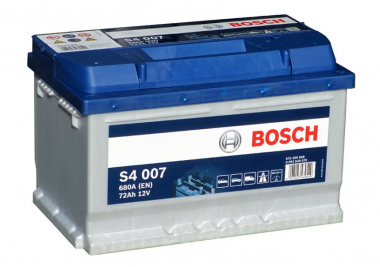 Autobaterie Bosch S4, 12V, 72Ah, 680A, S4 007