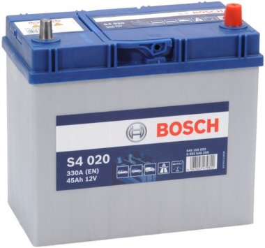 Autobaterie Bosch S4, 12V, 45Ah, 330A, S4 020