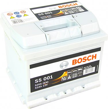 Autobaterie Bosch S5, 12V, 52Ah, 520A, 0 092 S50 010
