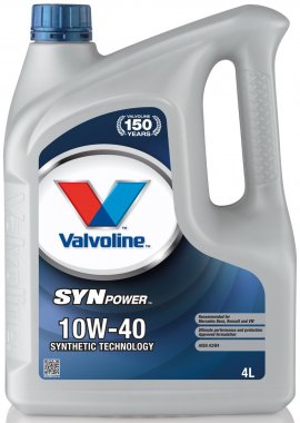 Motorový olej Valvoline SynPower 10W-40, 4L