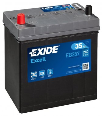 Autobaterie Exide Excell 12V, 35Ah, 240A, EB357