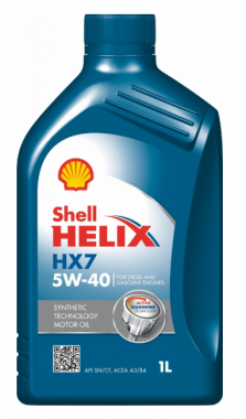 Motorový olej Shell Helix HX7 5W-40, 1L