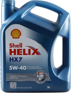 Motorový olej Shell Helix HX7 5W-40, 5L