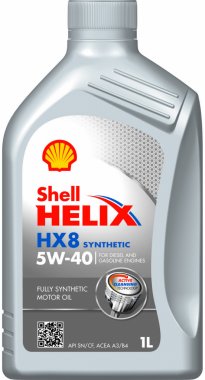 Motorový olej Shell Helix HX8 Synthetic 5W-40, 1L
