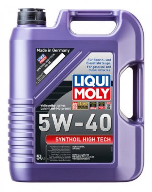 Motorový olej Liqui Moly Synthoil High Tech 5W-40, 5L