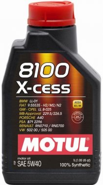 Motorový olej Motul 8100 X-CESS 5W-40, 1L