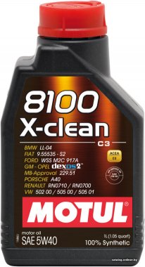 Motorový olej Motul 8100 X-CLEAN 5W-40, 1L