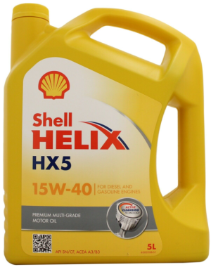 Motorový olej Shell Helix HX5 15W-40, 5L